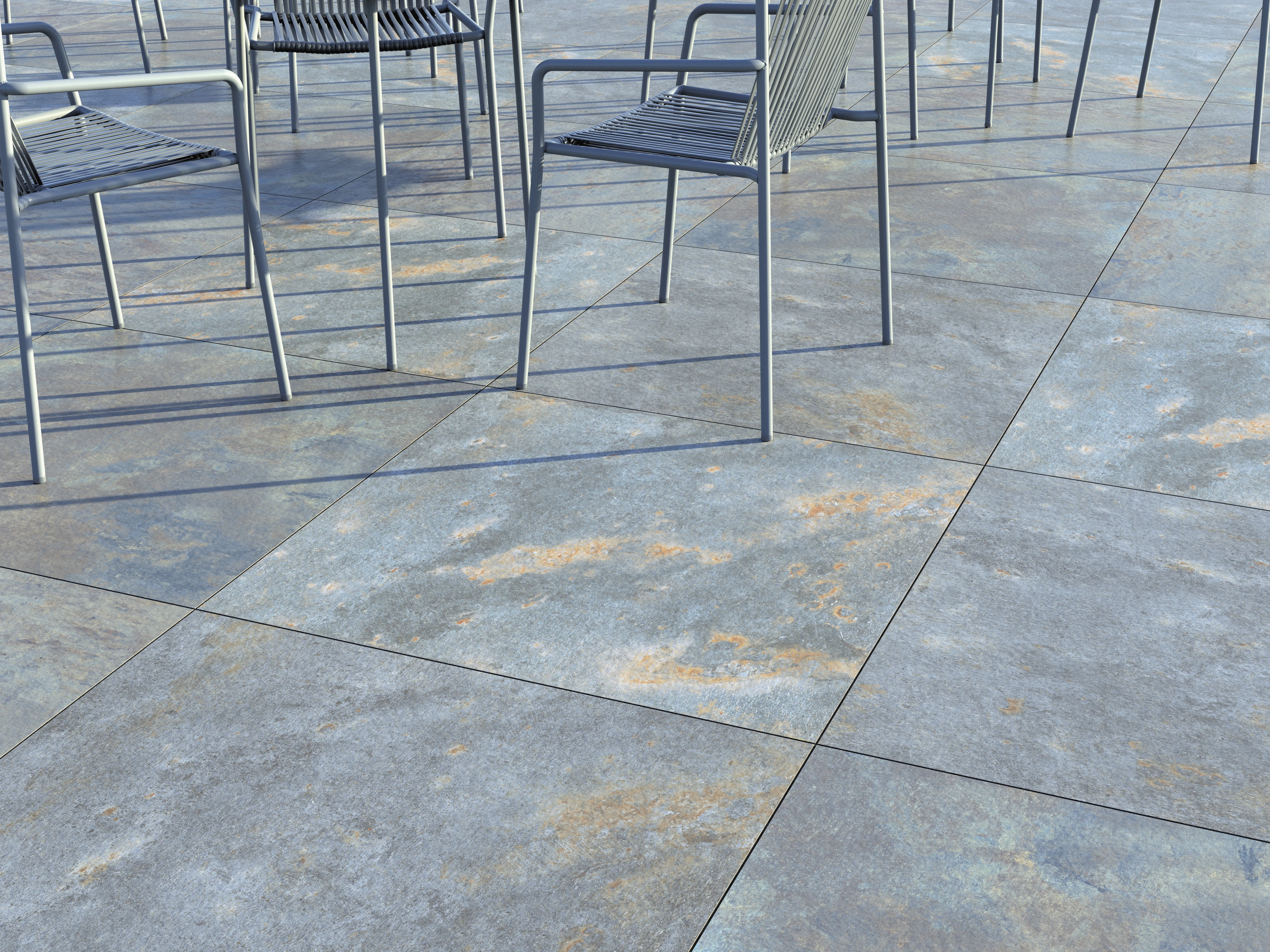 Gardenlux Keramische Tegel Cera3Line Peacock Blue 90 x 90 x 3 cm - Afbeelding 3